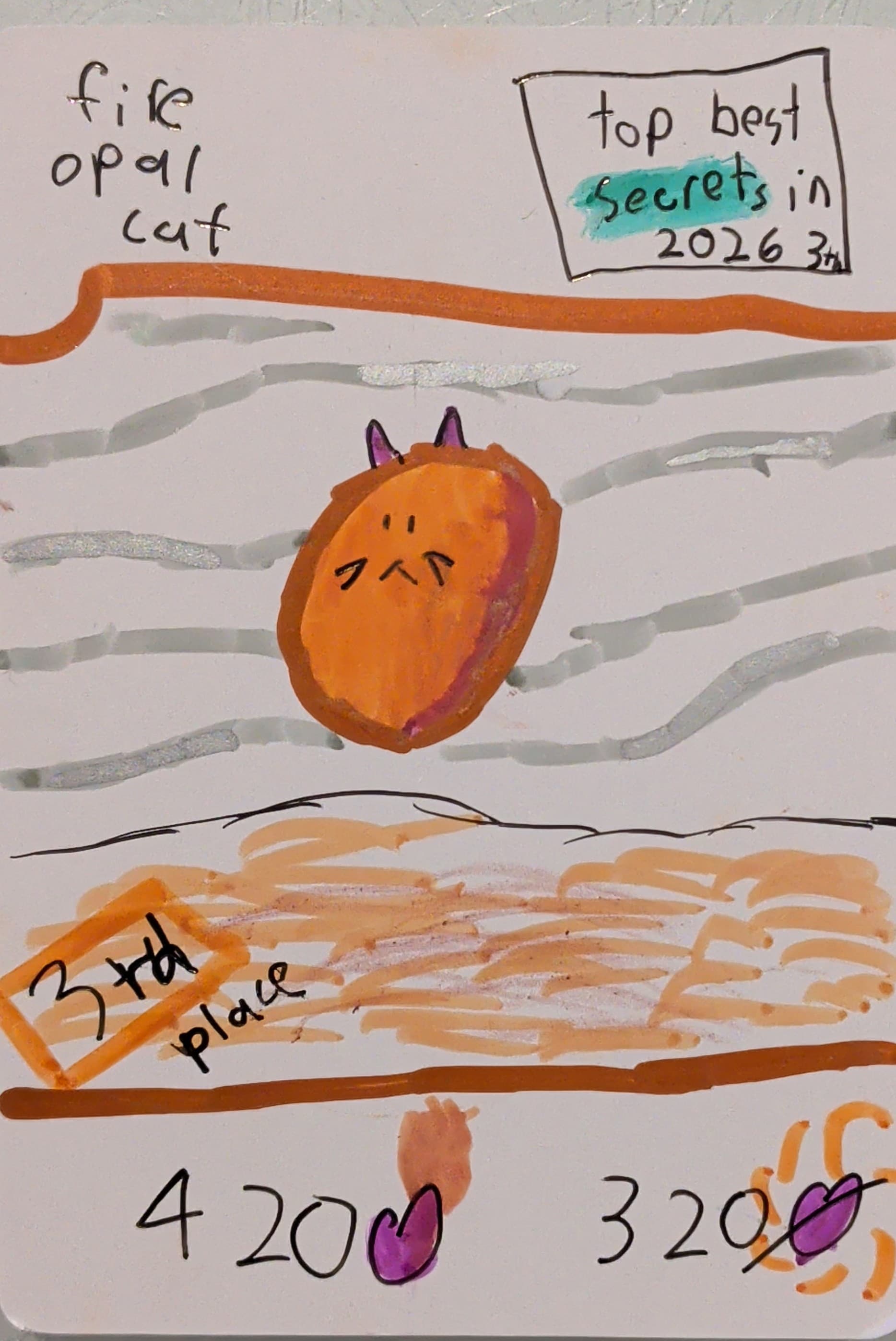 Fire Opal Cat